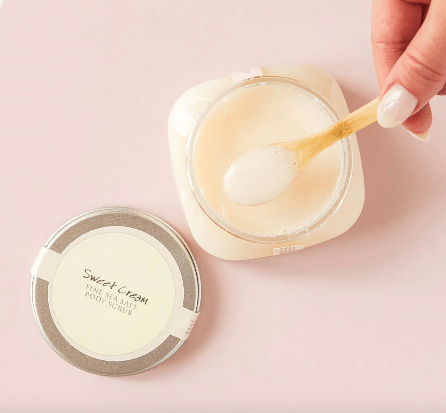 Sweet Cream Fine Sea Salt Body Scrub 6 oz