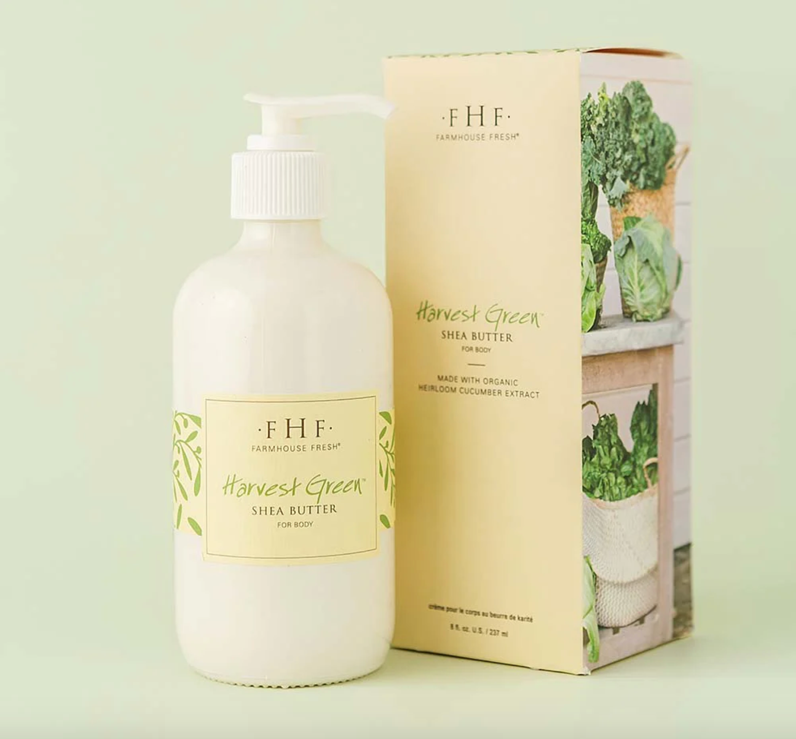 Harvest Green Shea Butter Cream Pump Top 8 Oz Rose Lavender Harvest Green Shea Butter Cream Pump Top 8 Oz Rose Lavender