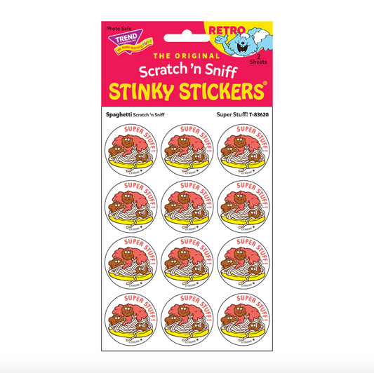 Super Stuff!, Spaghetti scent Retro Scratch 'n Sniff Stinky Stickers