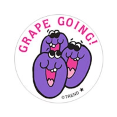 Grape Going!, Grape Jelly scent Retro Scratch 'n Sniff Stinky Stickers