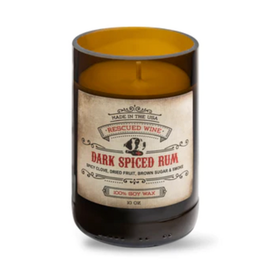 DARK SPICED RUM Rescued Wine Soy Candle