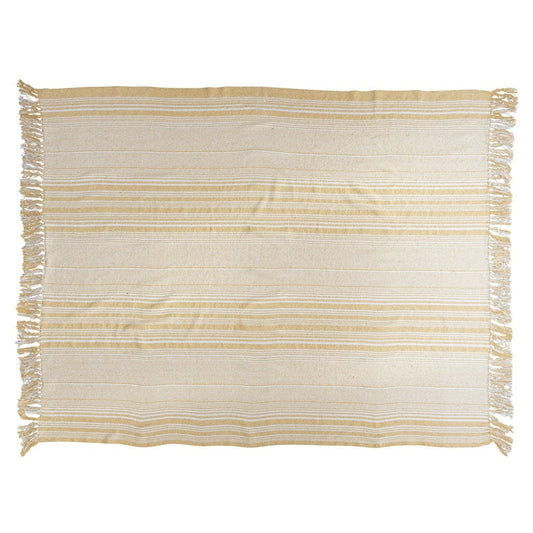 Yellow Striped Woven Recycled
