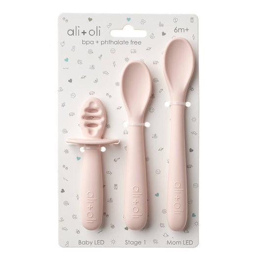 Blush - (3-pc) Multi Stage Spoon Set for Baby