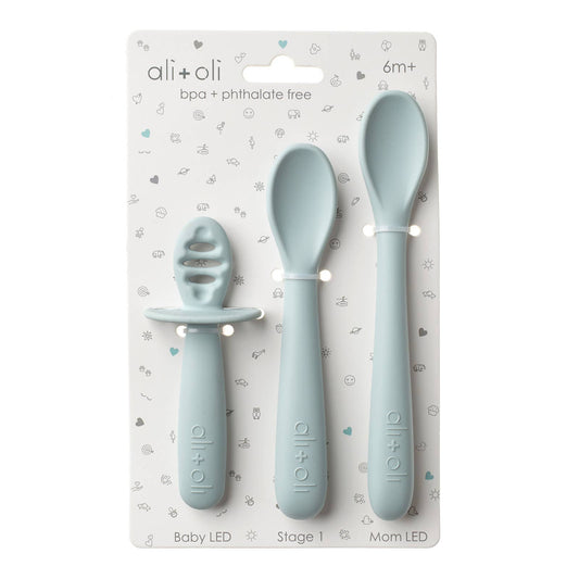 Blue - (3-pc) Multi Stage Spoon Set for Baby