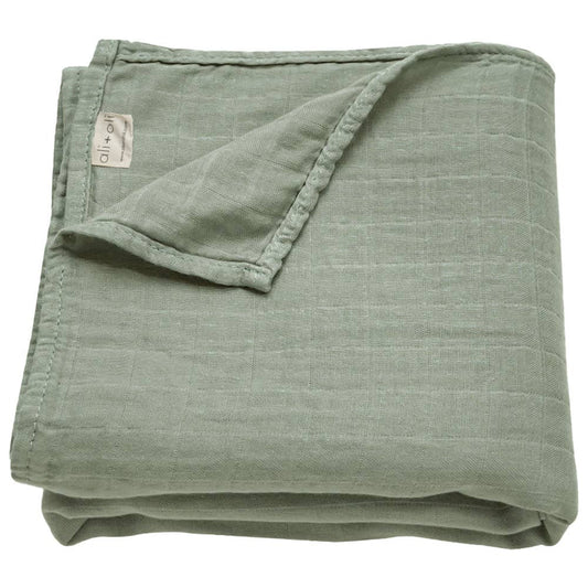 Muslin Swaddle Blanket (Apple Green)