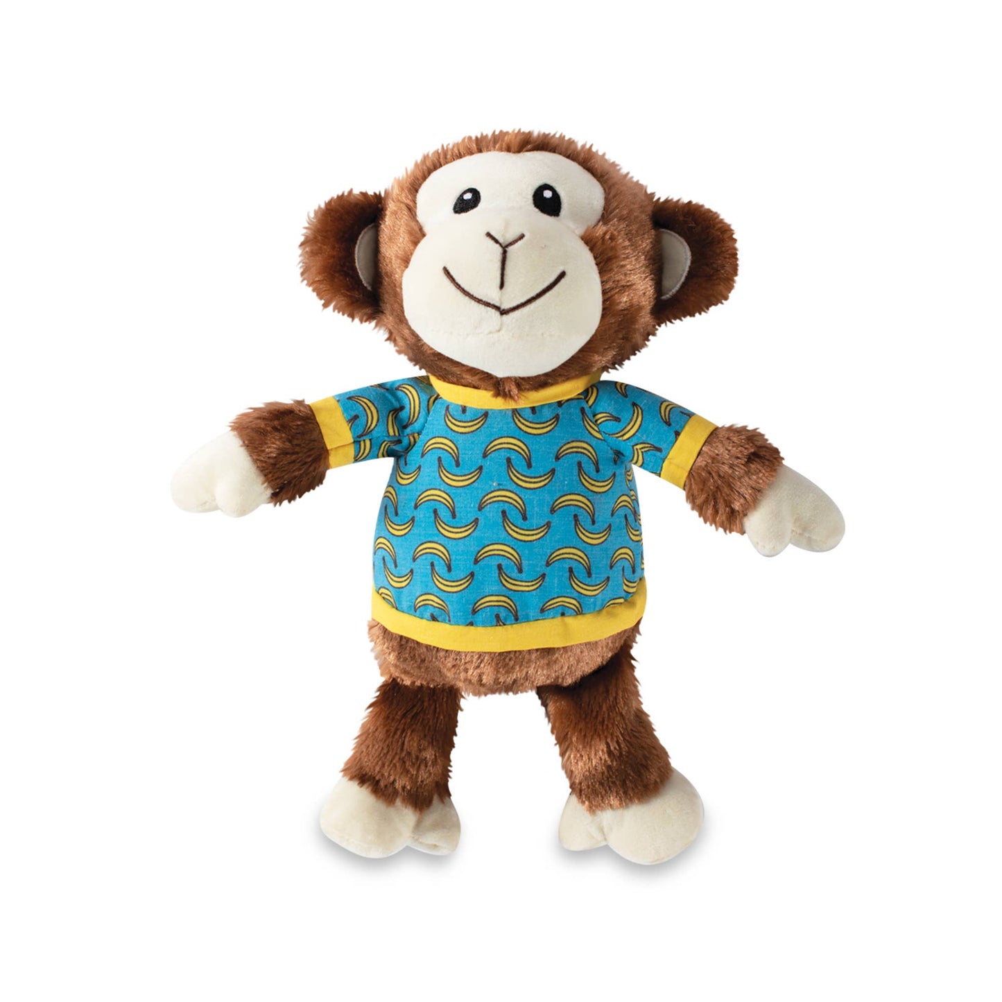 Bananas Monkey Plush Dog Toy