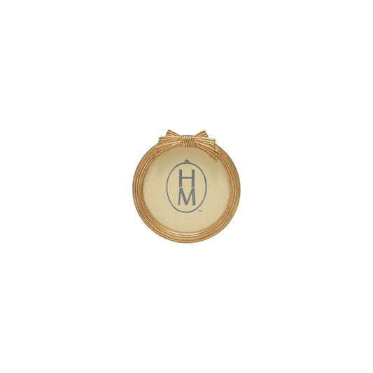 Gold Circle Resin Photo Frame with Bow