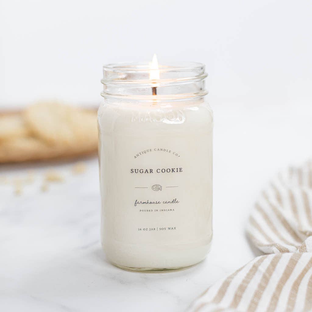 Sugar Cookie Soy Wax Mason Jar Candle