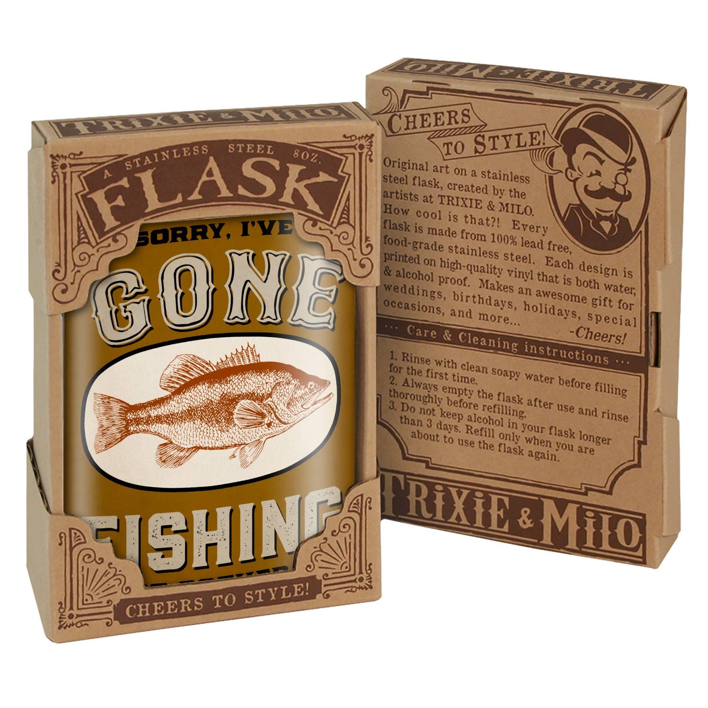 Gone Fishing Flask