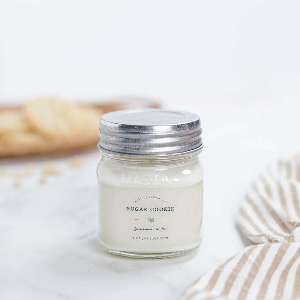 Sugar Cookie Soy Wax Mason Jar Candle