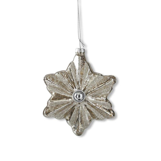 5.5 Inch Silver Mercury Glass Star