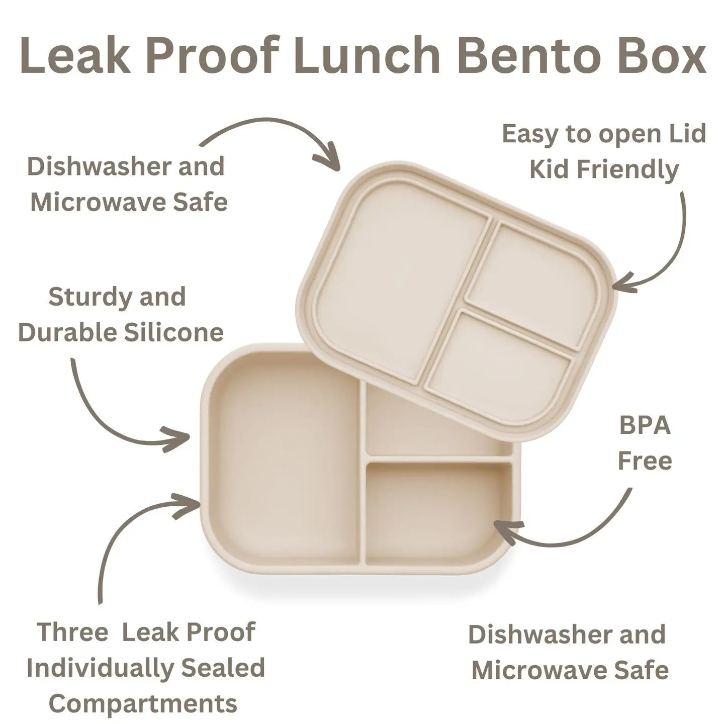 Leakproof Silicone Bento Box - Coco