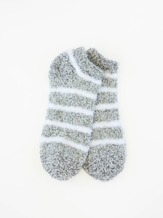 Cozy Low Socks - Heather Grey