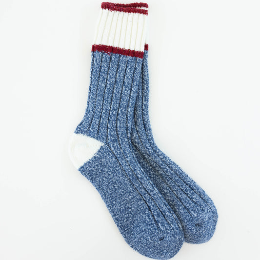 Ragg Crew CB Blue White Red Socks