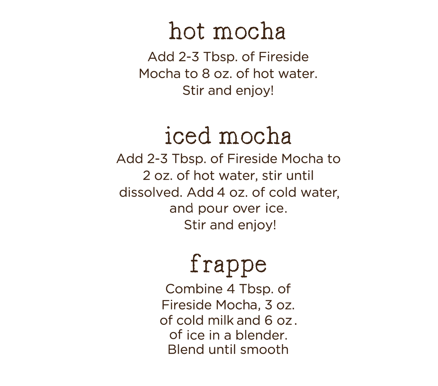 French Vanilla Cafe Mocha