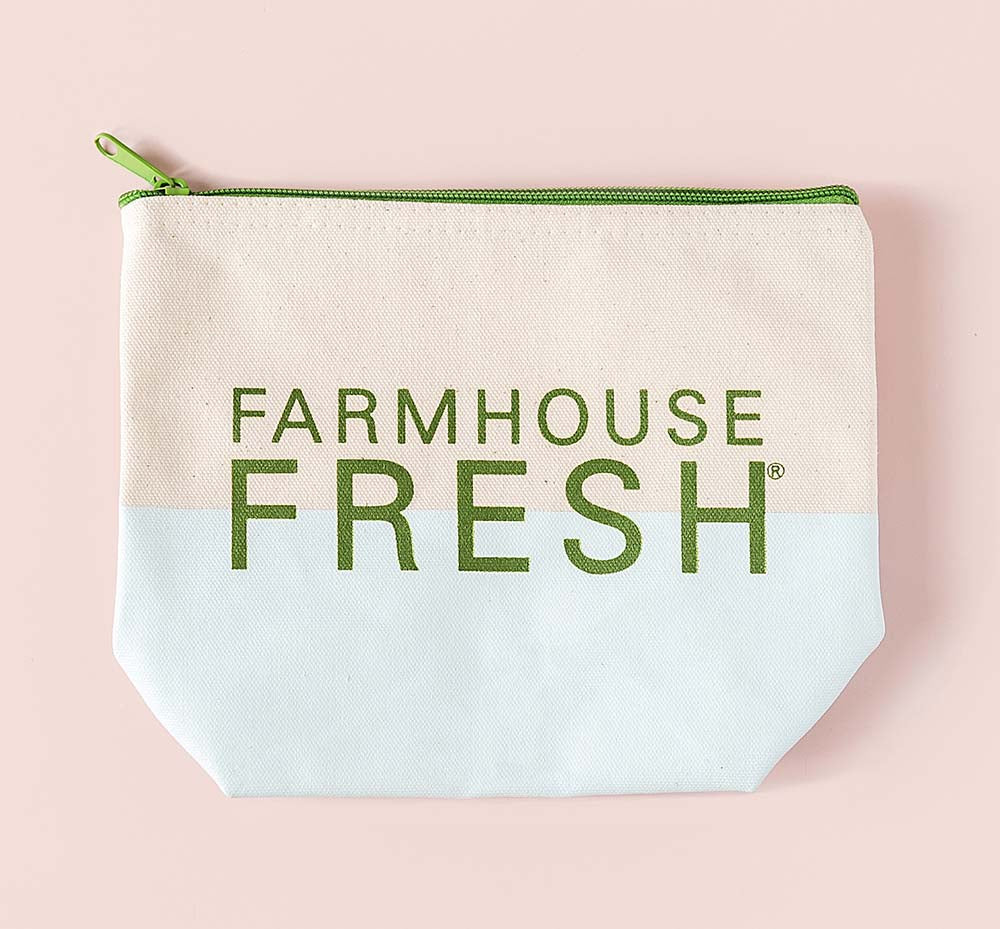 FHF Canvas Cosmetic Bag