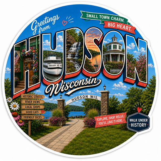 Hudson, WI Sticker