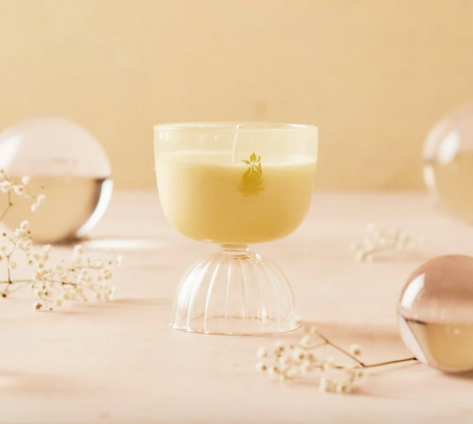 CHAMPAGNE Sparkling Coupe Candle