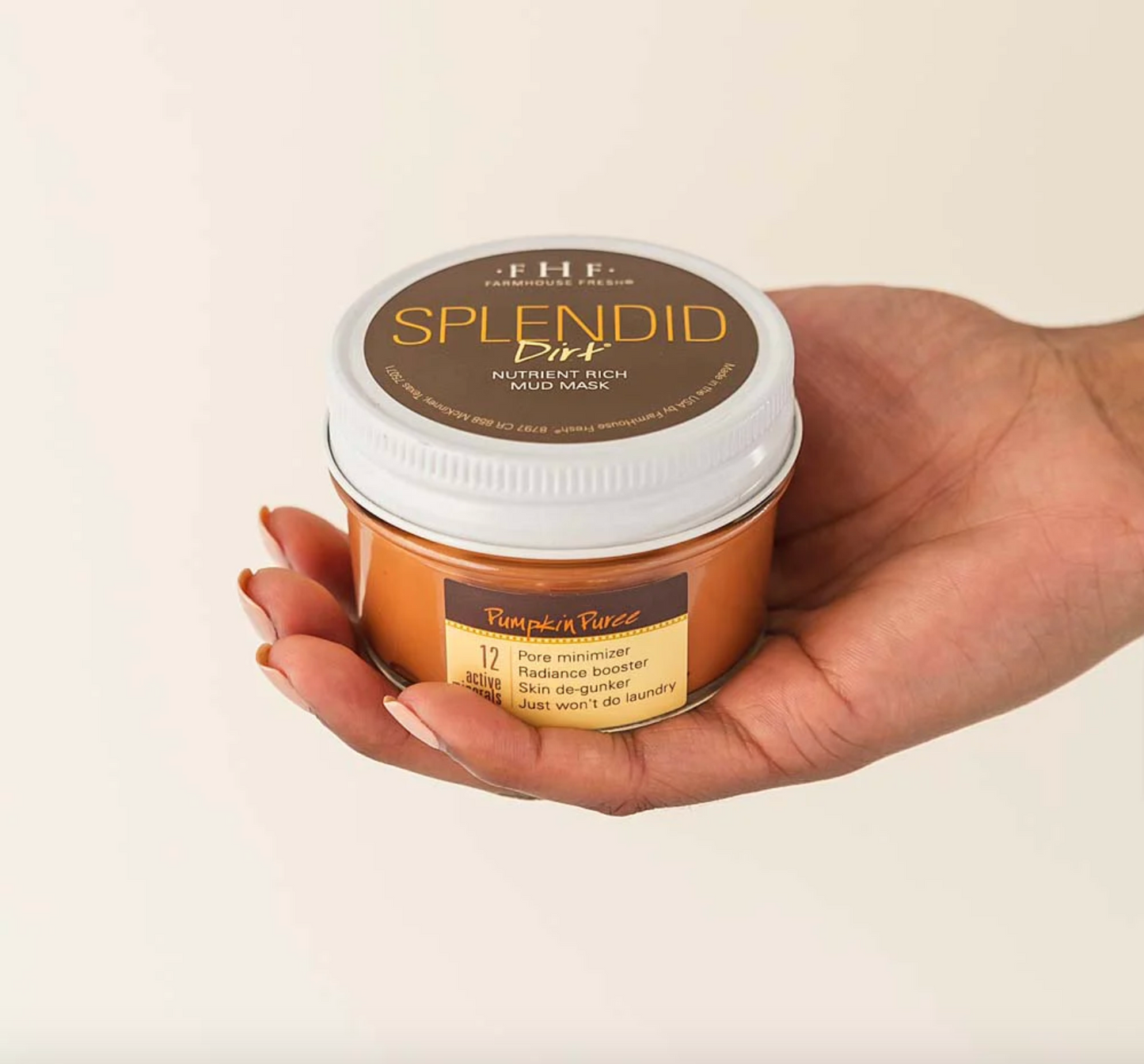 Splendid Dirt® Nutrient Mud Mask with Organic Pumpkin Puree 4 oz.