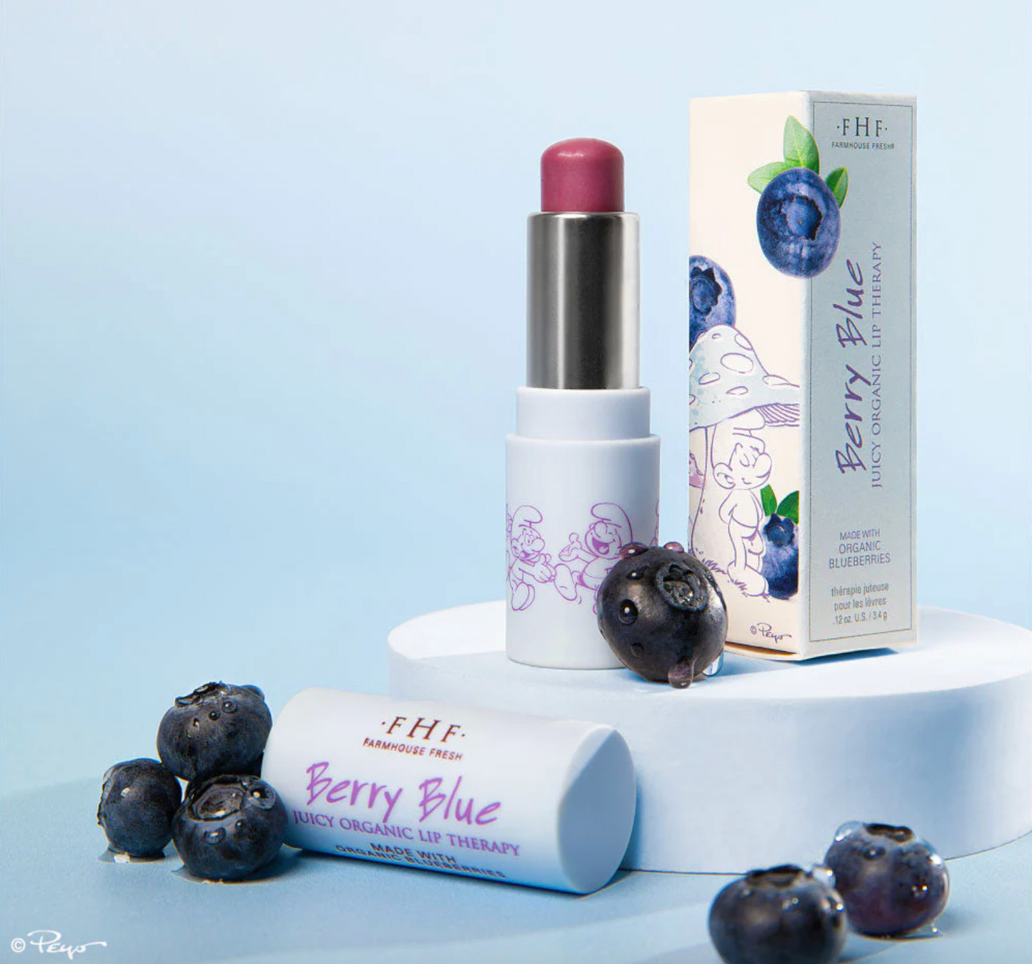 Berry Blue Juicy Organic Lip Therapy .12 oz