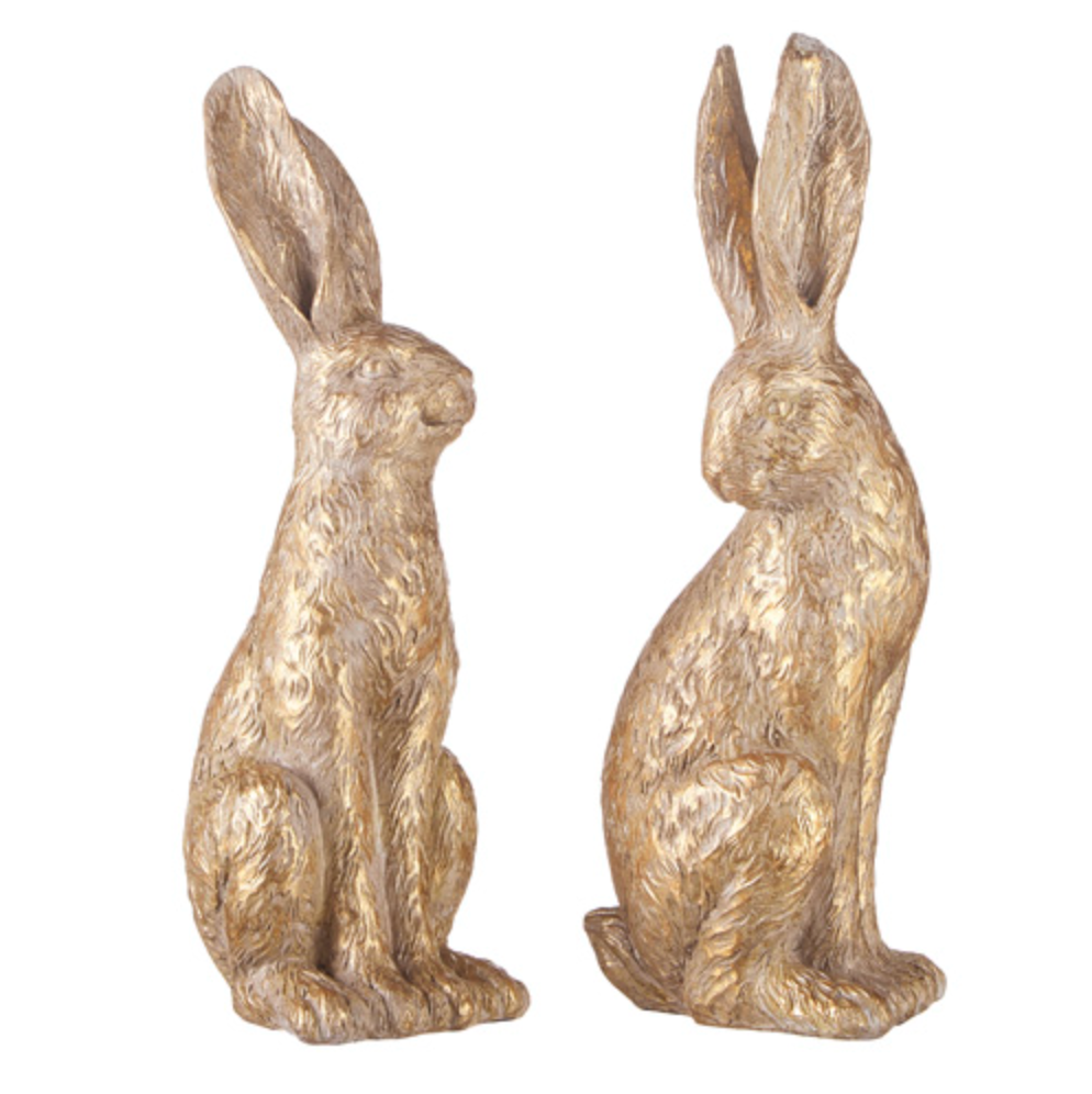 12.25" Gold Leaf Rabbit