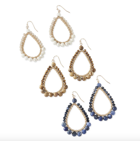 Beaded Teardrop Earrings