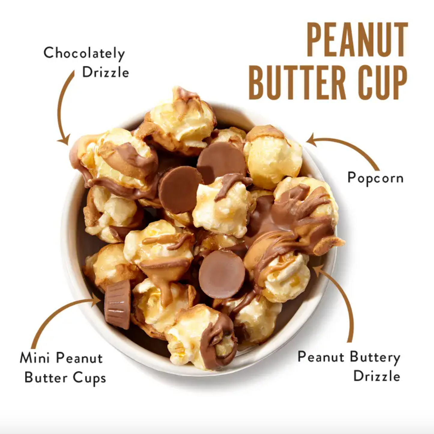 Peanut Butter Cup Popcorn Canister