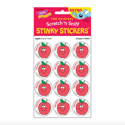 Snappy!, Apple scent Retro Scratch 'n Sniff Stinky Stickers