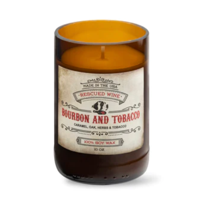 BOURBON & TOBACCO Rescued Wine Soy Candle