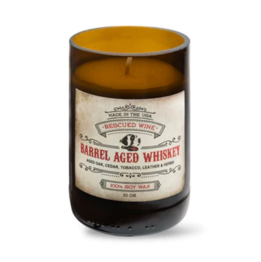 BARREL AGED WHISKEY Rescued Wine Soy Candle