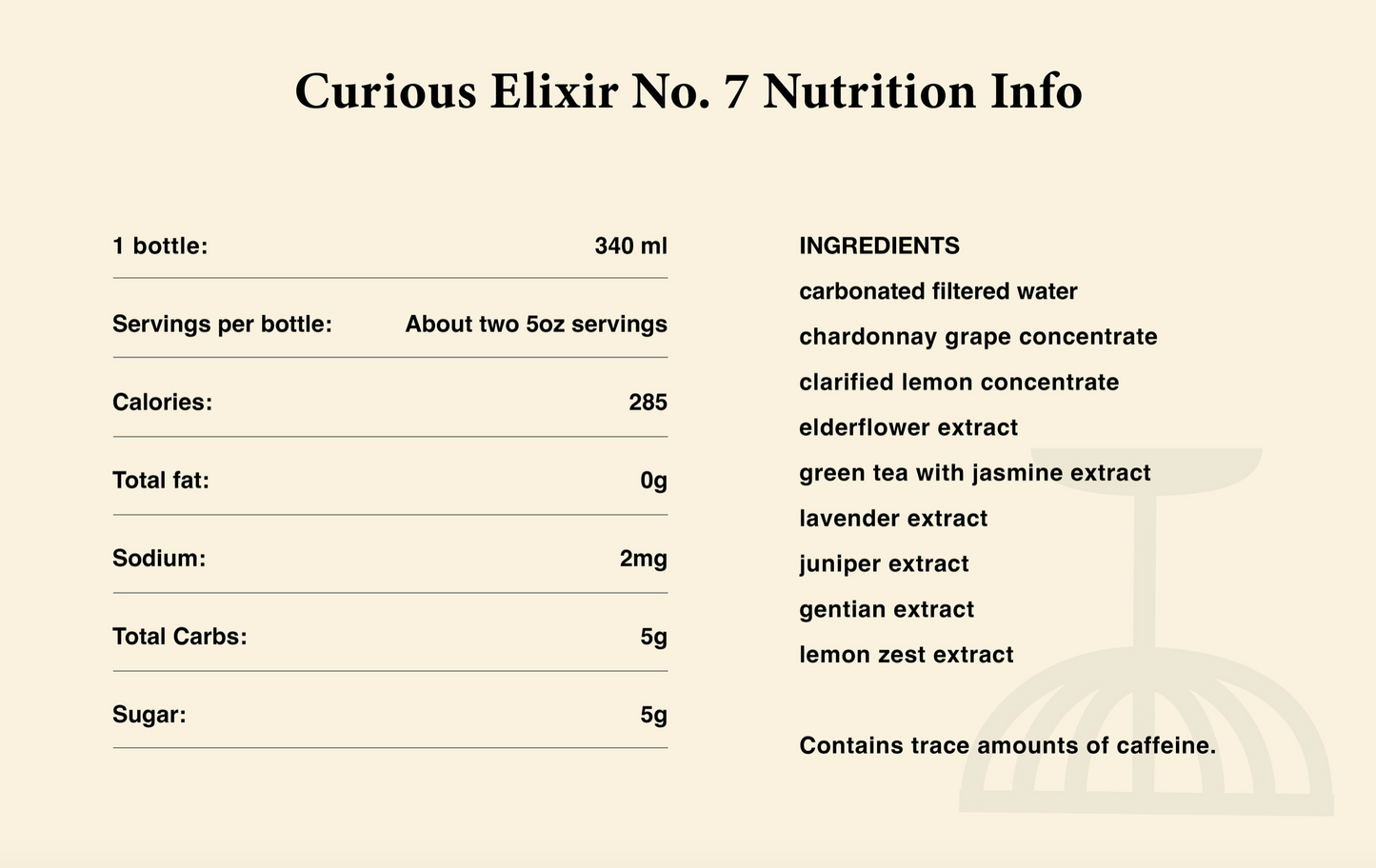 Curious Elixir No. 7, Booze-Free Cocktails