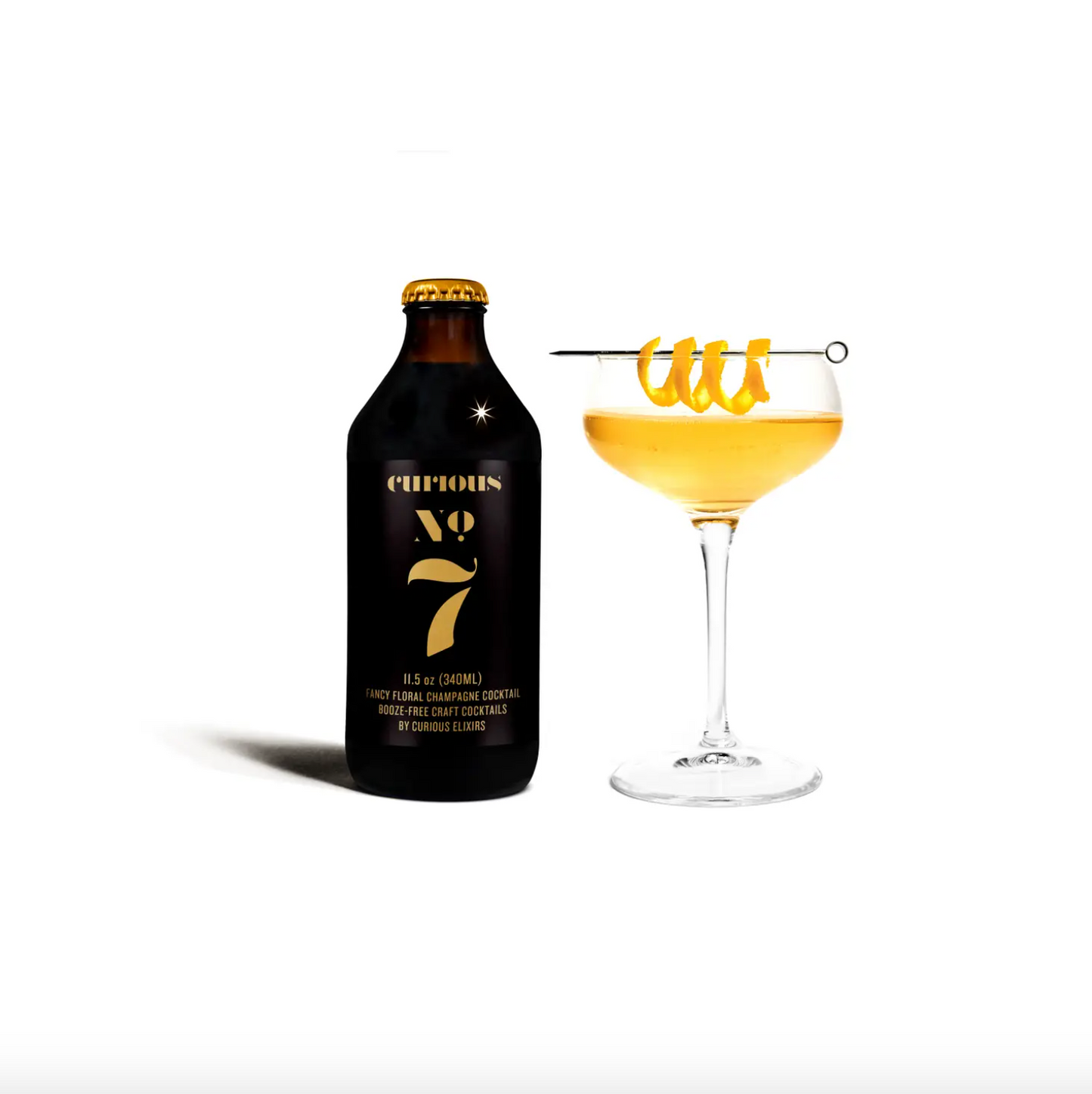 Curious Elixir No. 7, Booze-Free Cocktails