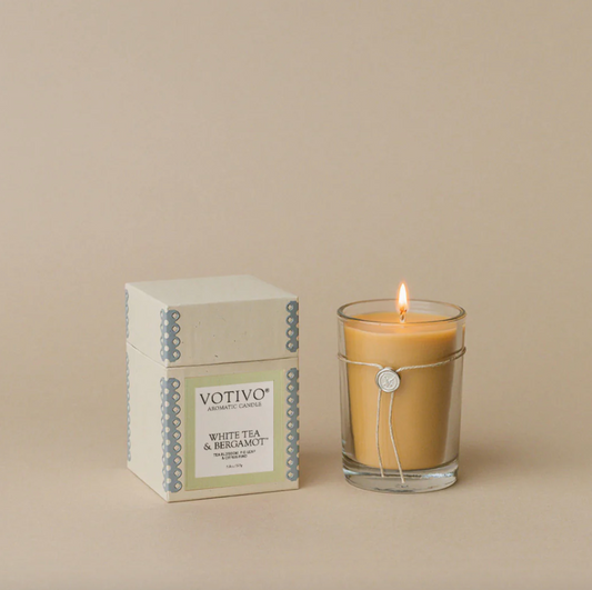 6.8 oz Aromatic Candle-White Tea & Bergamot