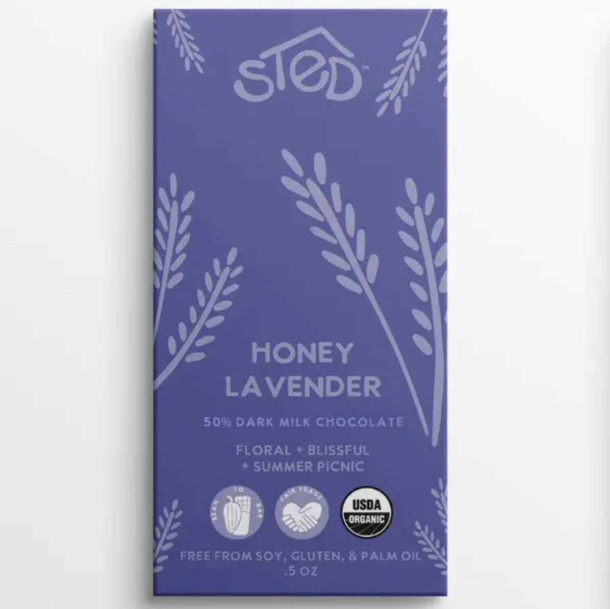 Mini Honey Lavender Chocolate Bar