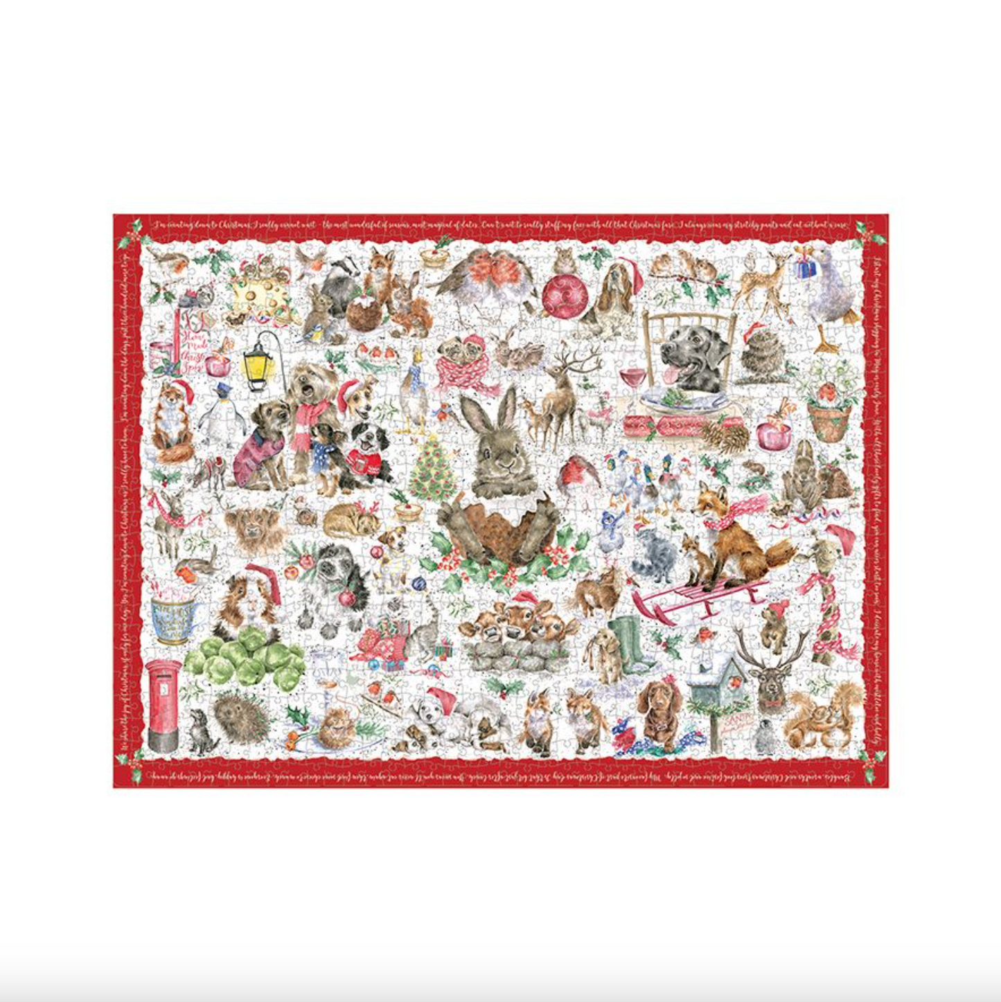 1000 Piece Christmas Animals Jigsaw Puzzle