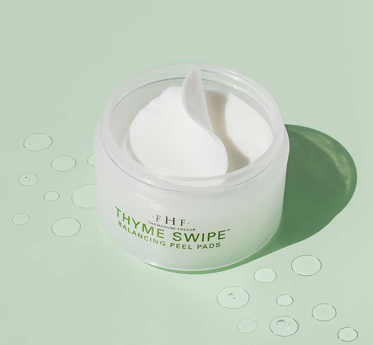 Thyme Swipe Organic Matcha + Thyme Radiance Peel Pads