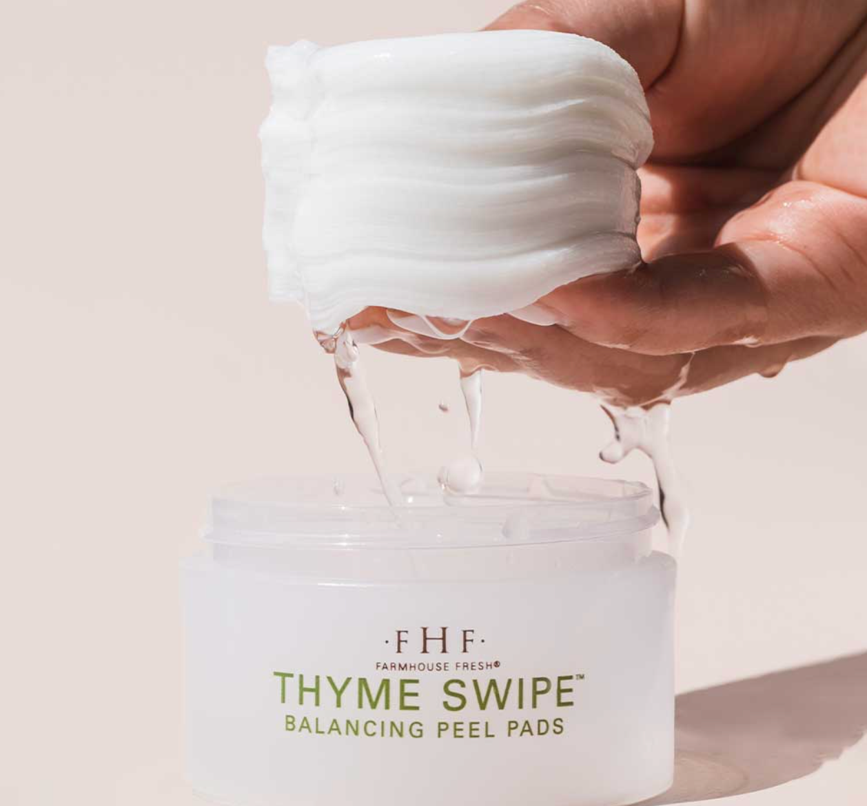 Thyme Swipe Organic Matcha + Thyme Radiance Peel Pads