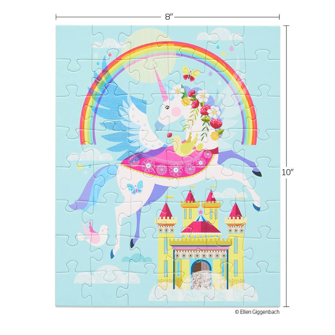 Rainbow Unicorn | 48 Piece Kids Puzzle Snax