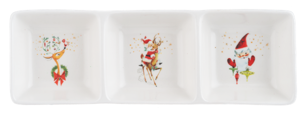 Retro Santa Divided Tray
