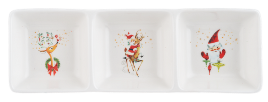 Retro Santa Divided Tray