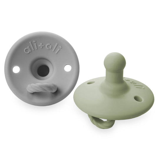 Grey & Sage - Pacifier Set Round