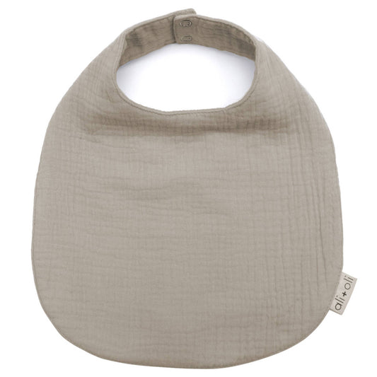 Sand Muslin Cotton Snap Baby Bib