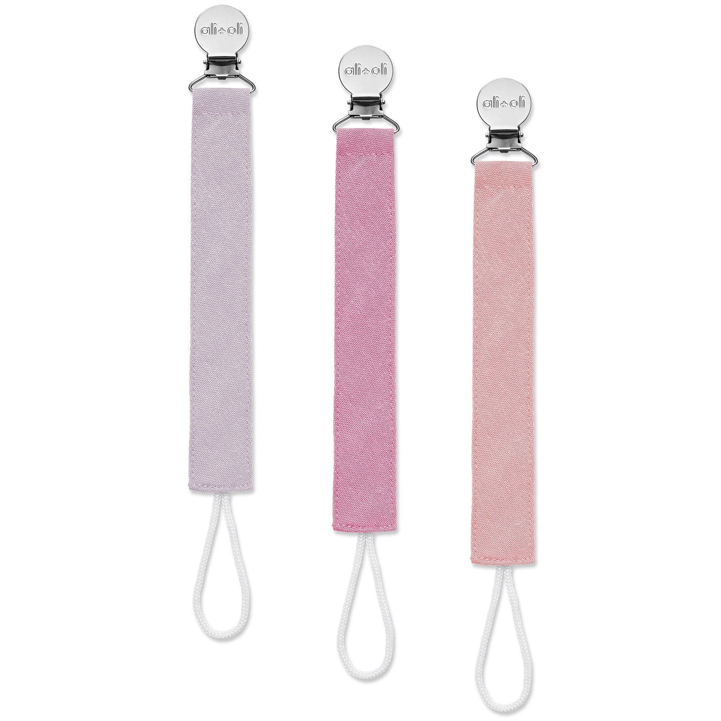 Pacifier Clips (set of 3): Flamingo