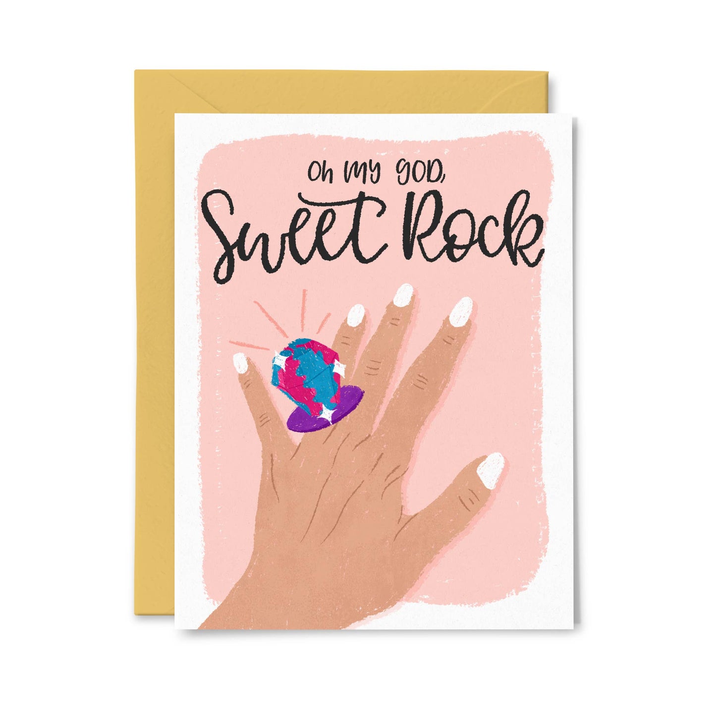 Sweet Ring, 90's Nostalgia - Funny Wedding Greeting Card