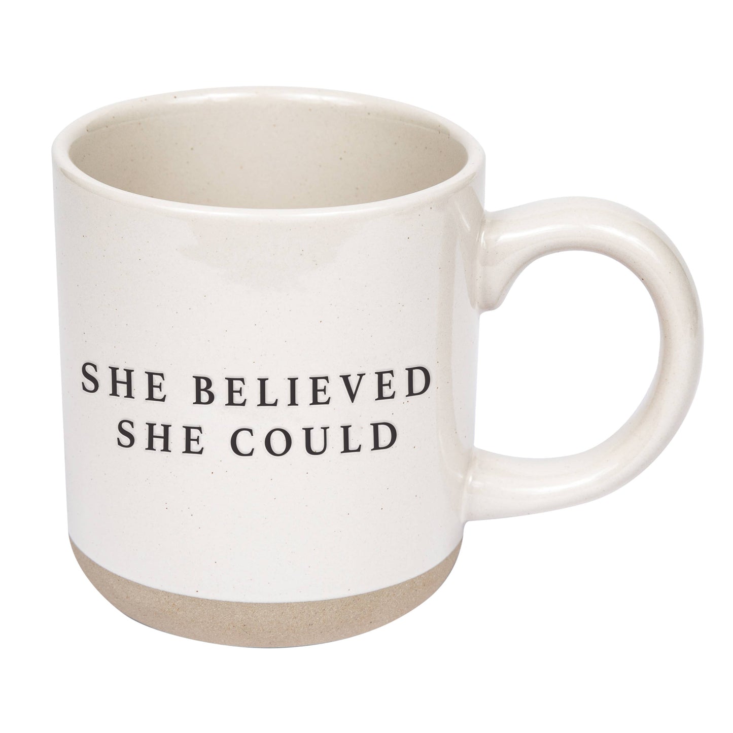 She Believed She Could Stoneware Coffee Mug