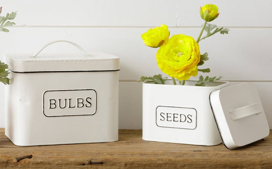Seeds and Bulbs Tins