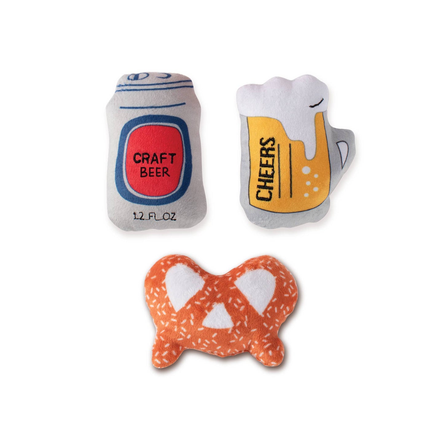 Beer 3 Piece Small Dog Toy Set