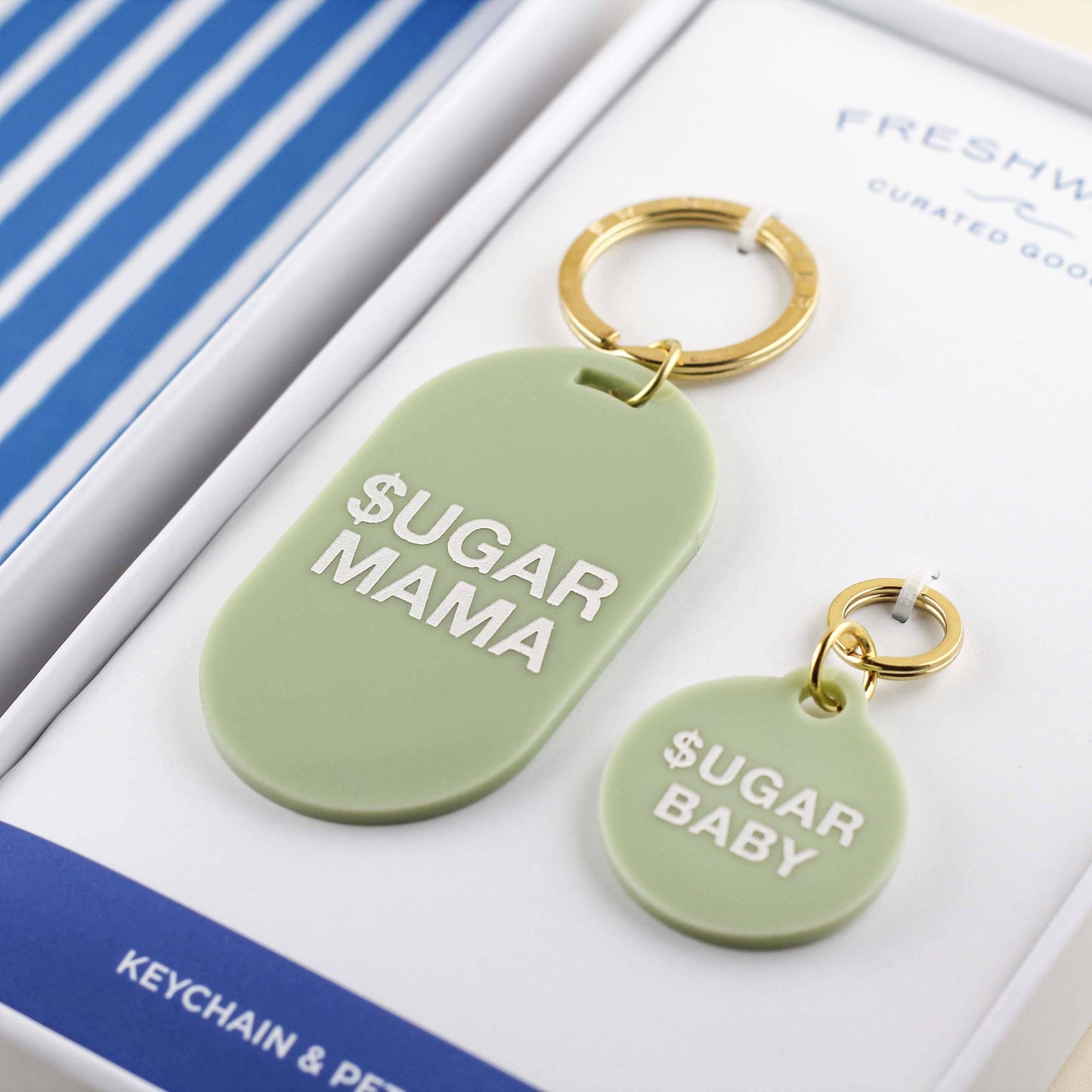 Sugar Keychain & Pet Tag Gift Set